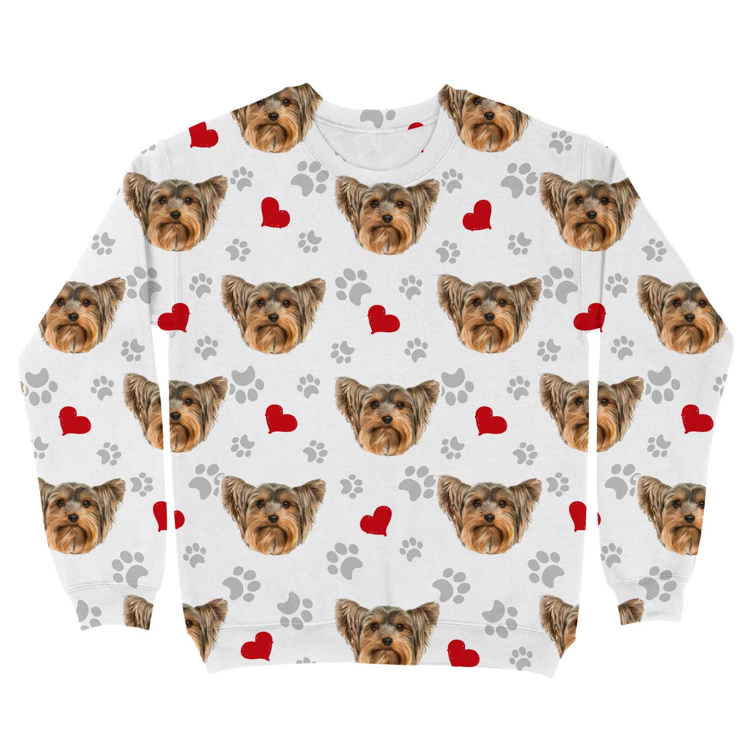 Paws & Red Hearts Personalised Sweatshirt