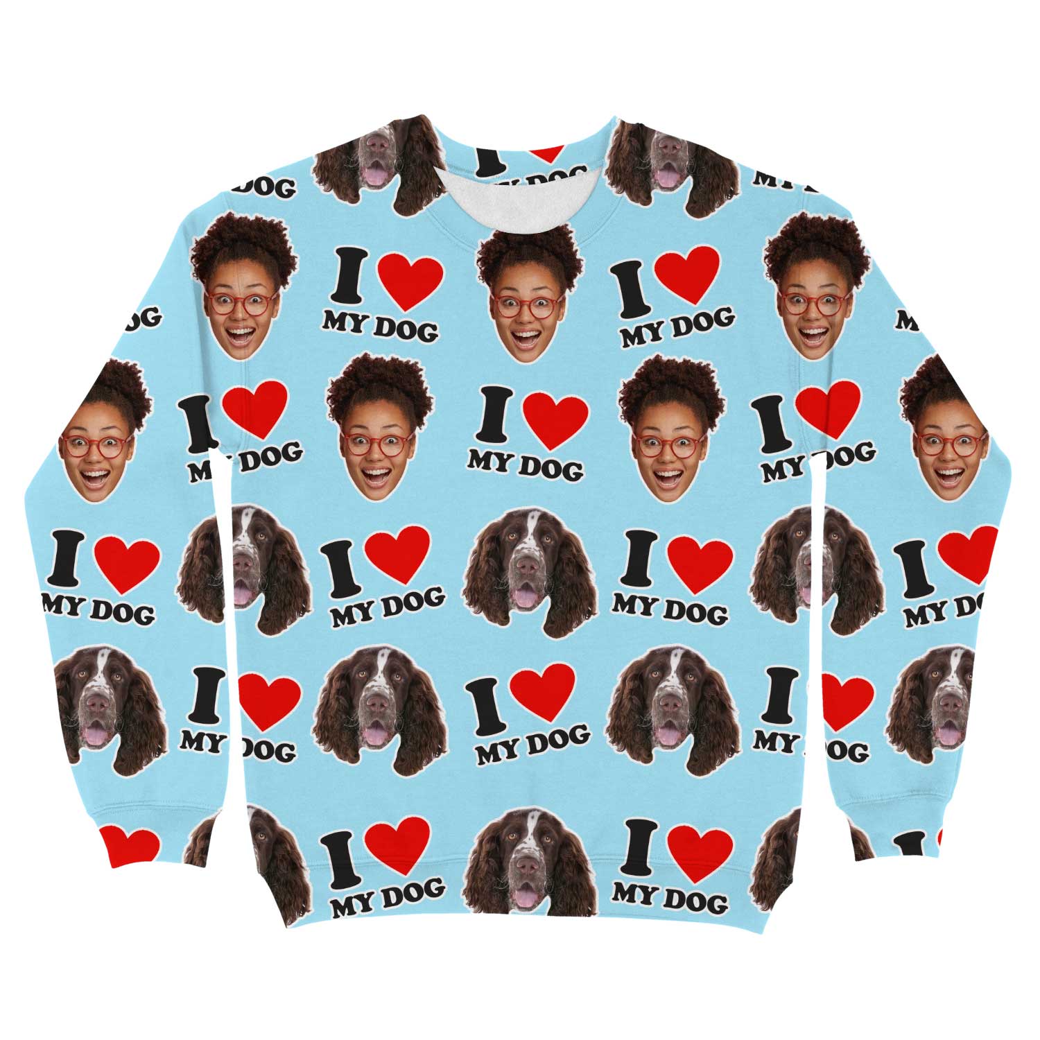 I Heart My Dog Personalised Sweatshirt
