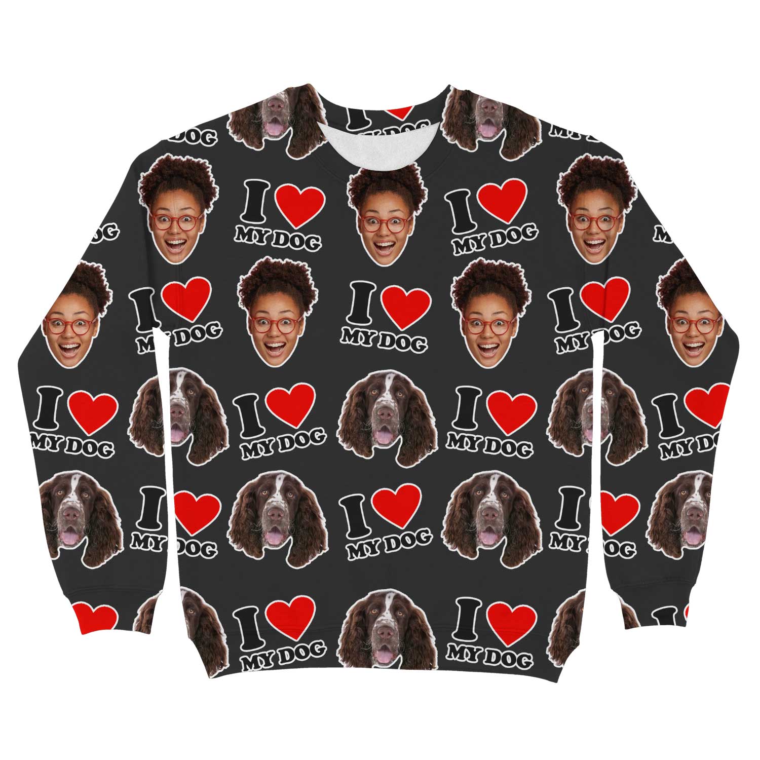 I Heart My Dog Personalised Sweatshirt