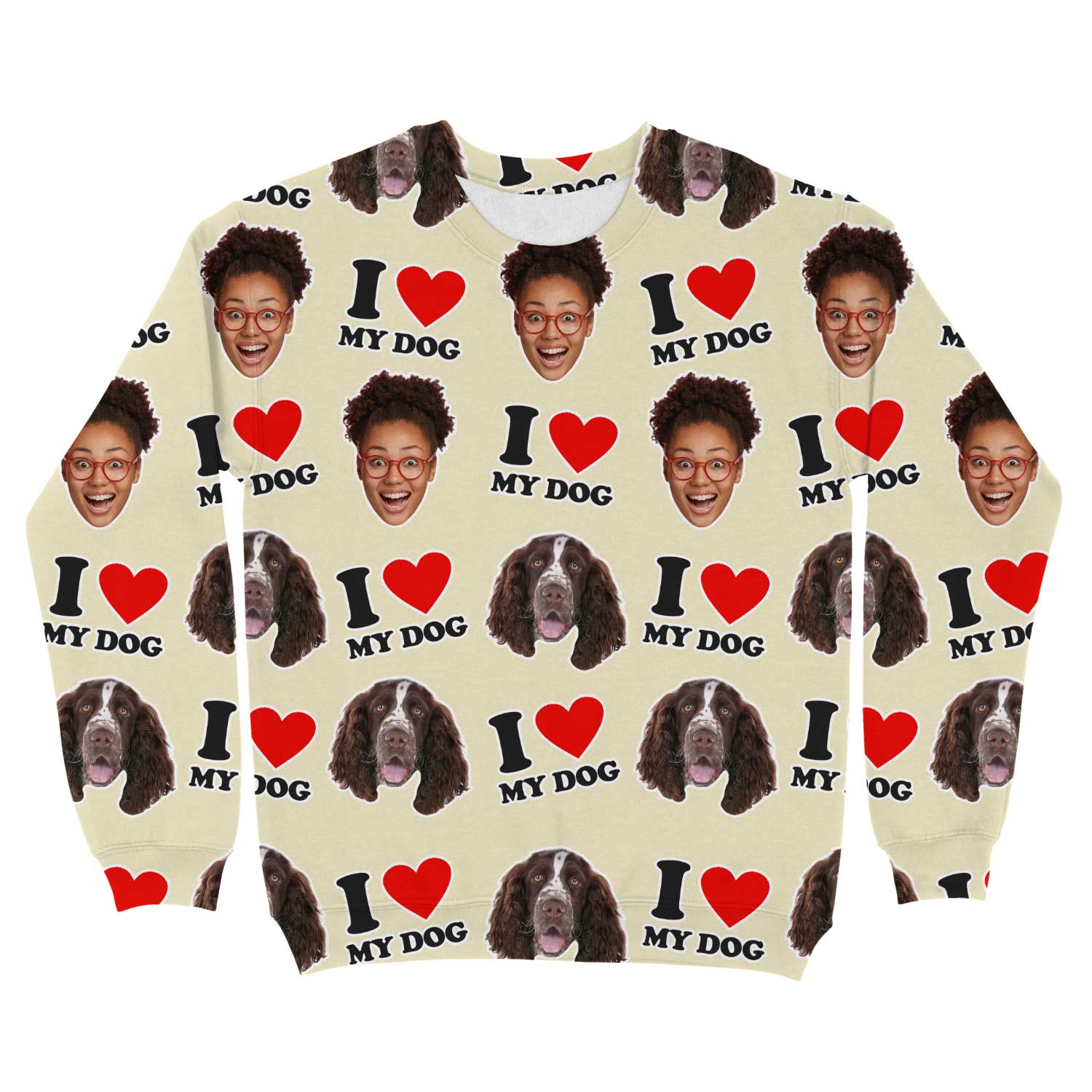 I Heart My Dog Personalised Sweatshirt