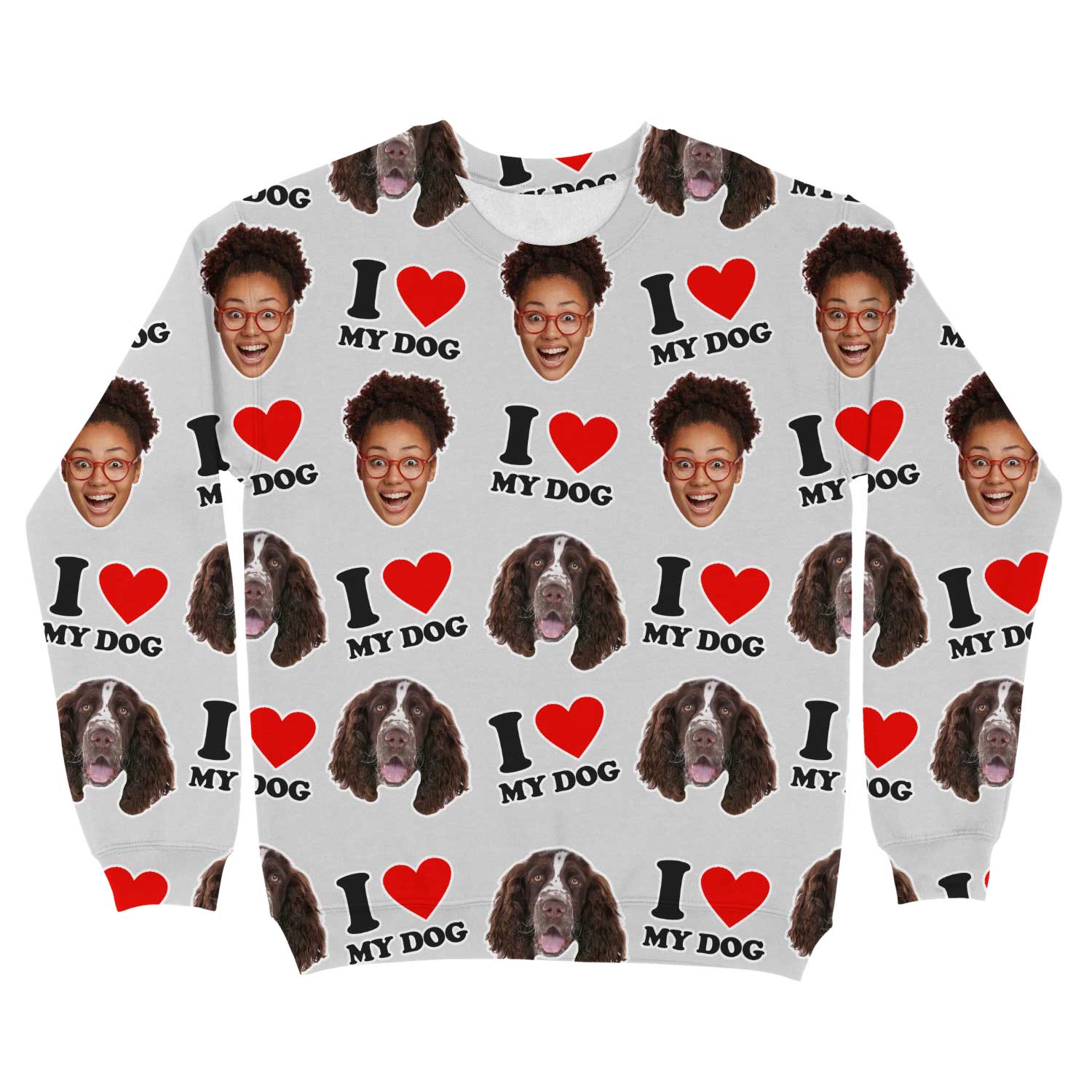 I Heart My Dog Personalised Sweatshirt