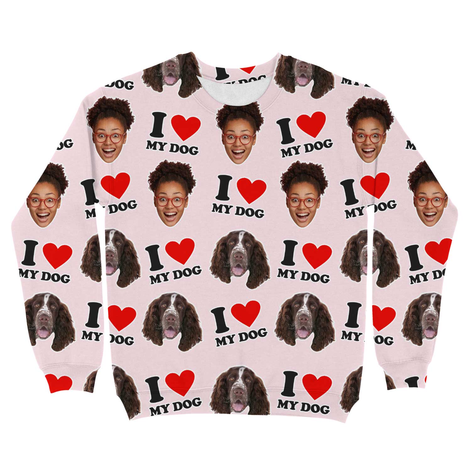 I Heart My Dog Personalised Sweatshirt