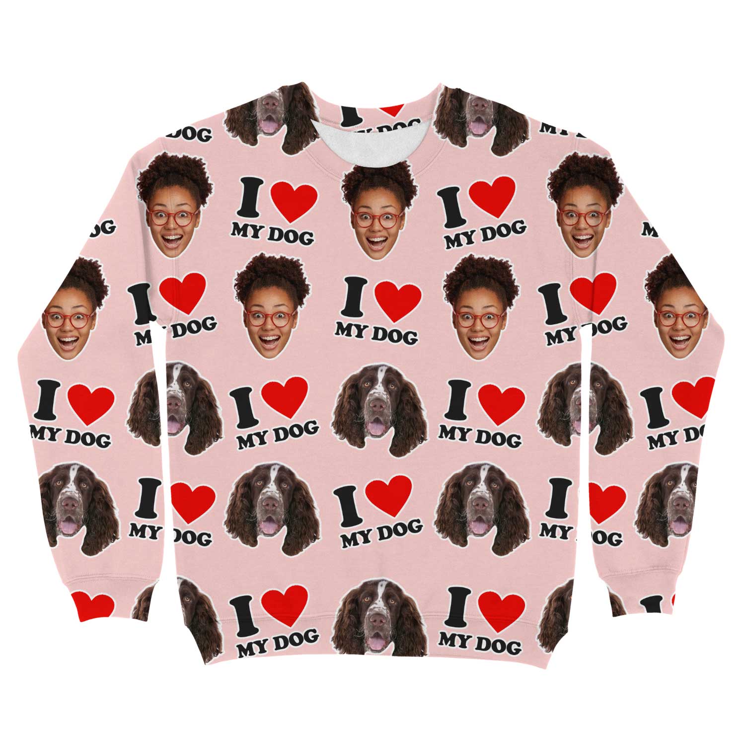 I Heart My Dog Personalised Sweatshirt