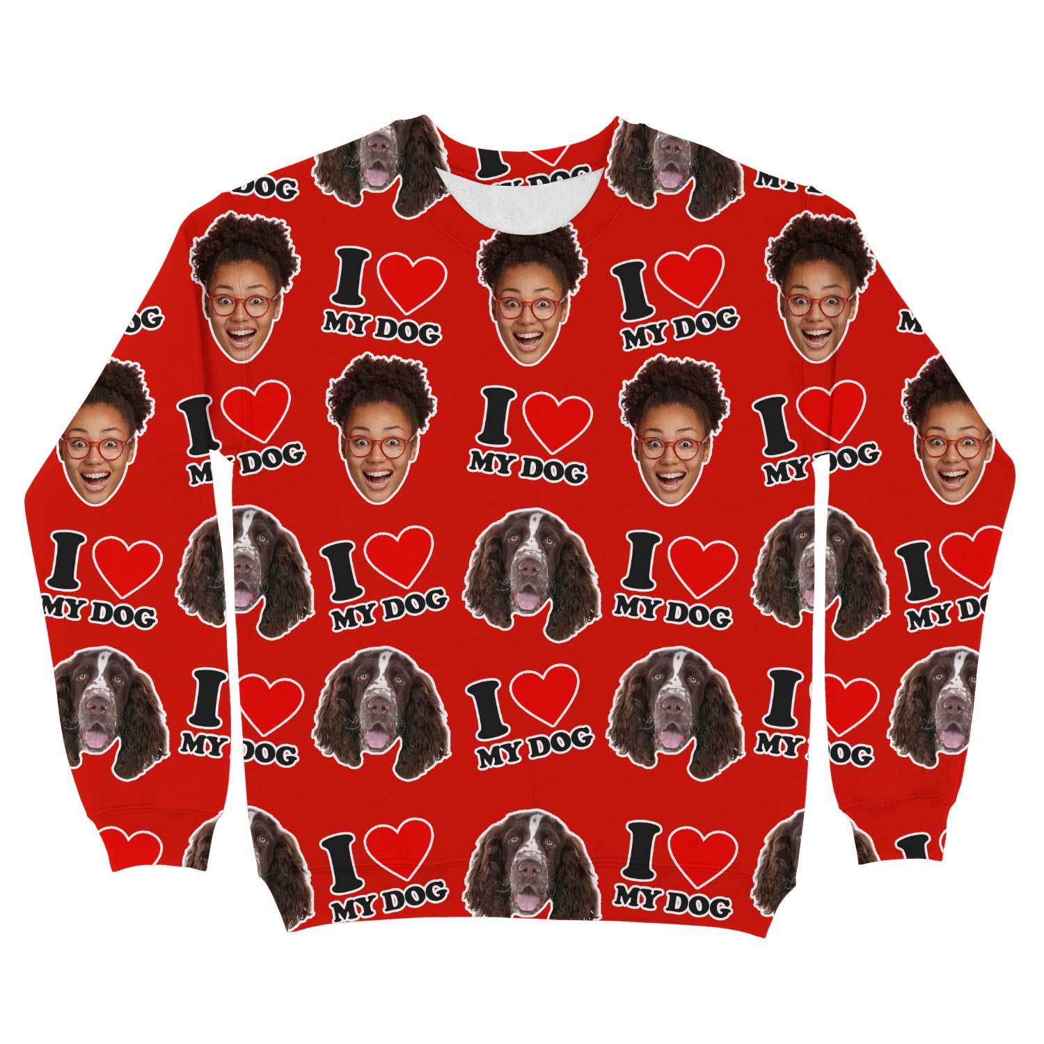 I Heart My Dog Personalised Sweatshirt