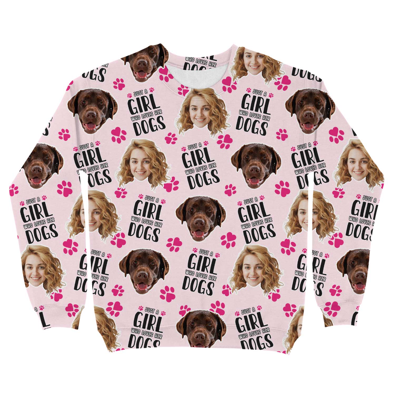 Just a Girl Who Loves Her Dogs Personalised Sweatshirt