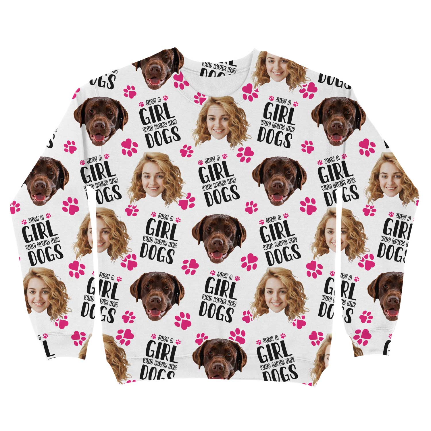 Just a Girl Who Loves Her Dogs Personalised Sweatshirt