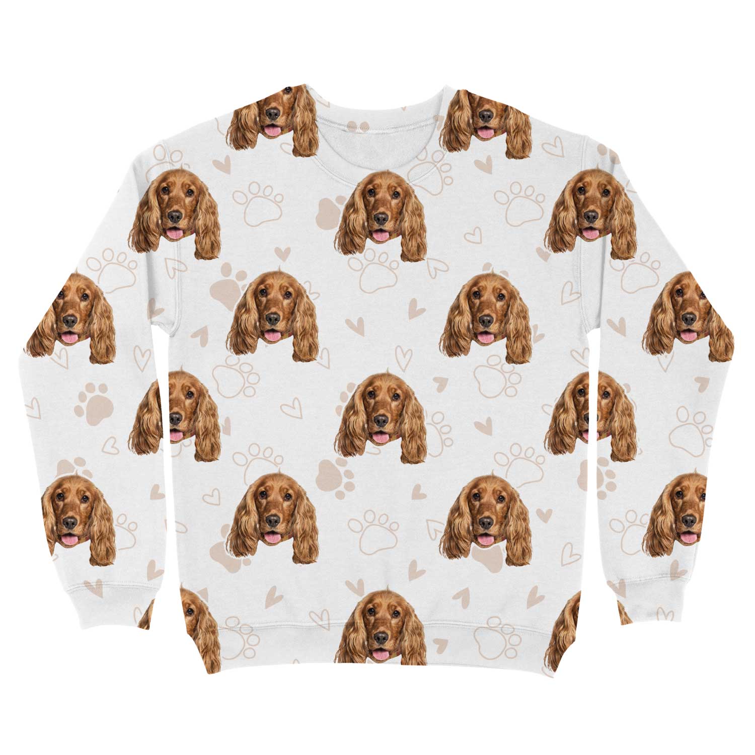 Love Paw Prints Personalised Dog Sweatshirt
