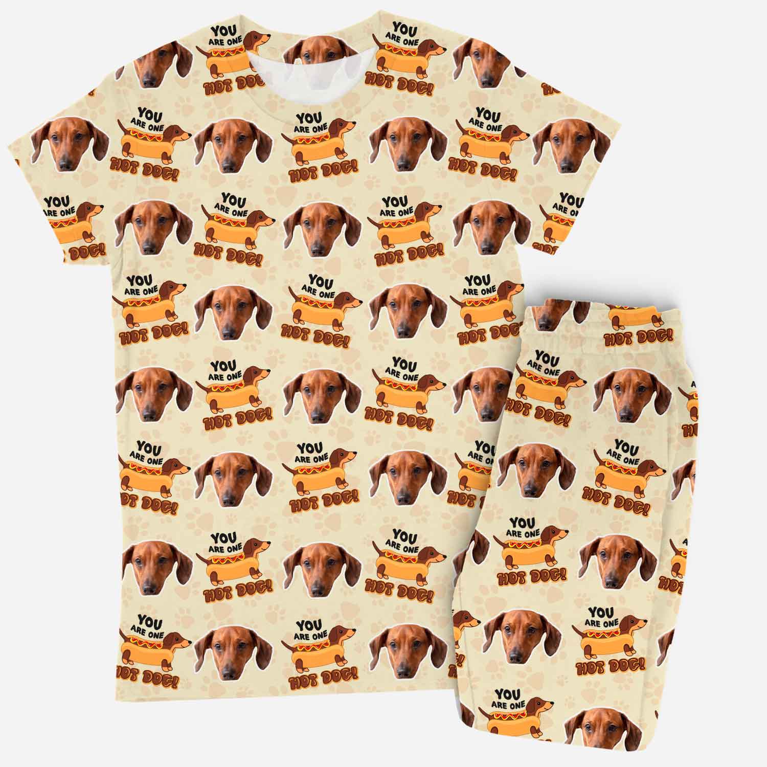 You Are One Hot Dog Women's Personalised Pyjamas - Trouser Set