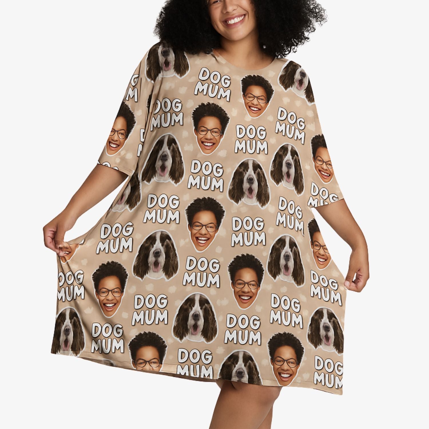 Dog Mum Ladies Sleepy Nightshirt