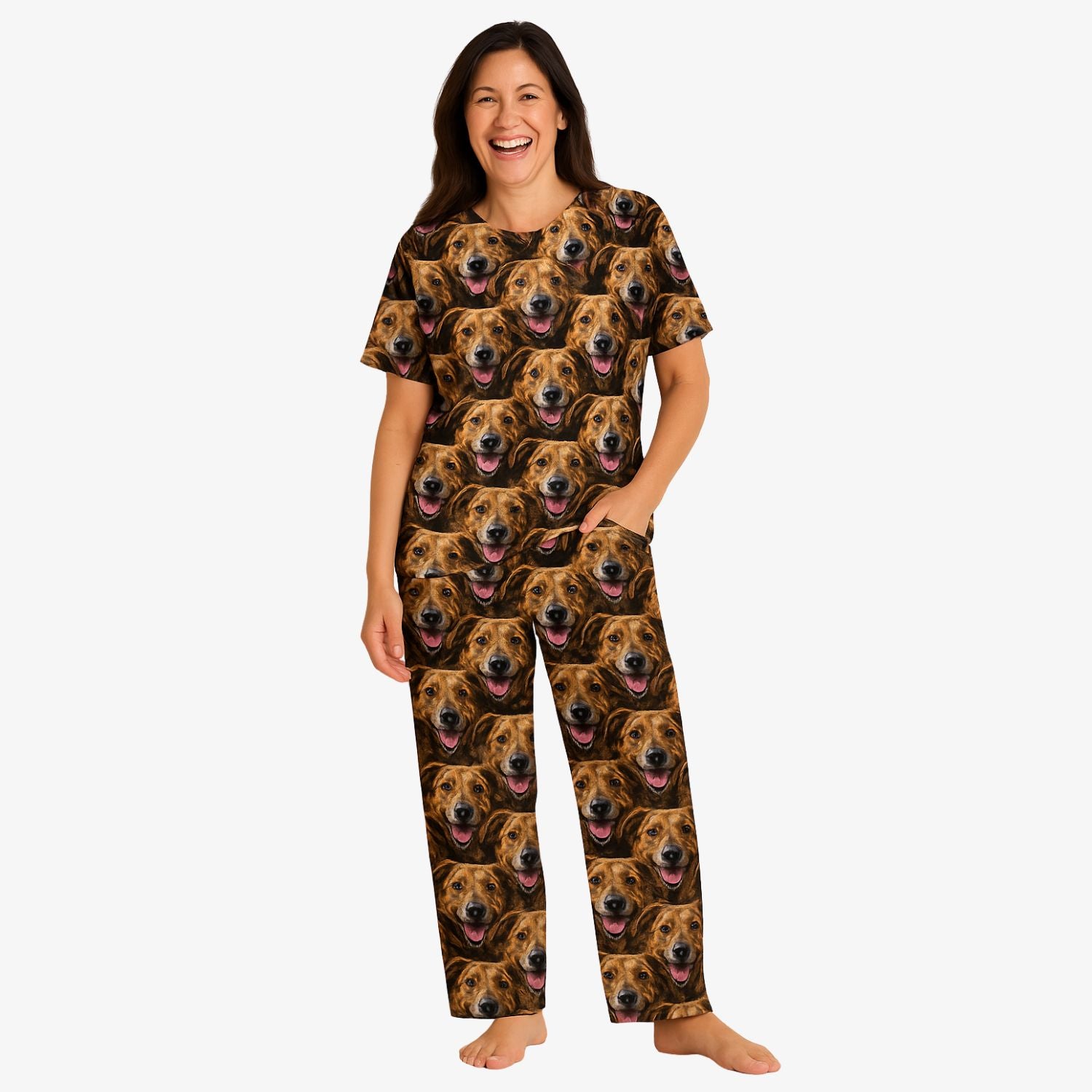 Women's Dog Mash Pyjamas - Trouser Set