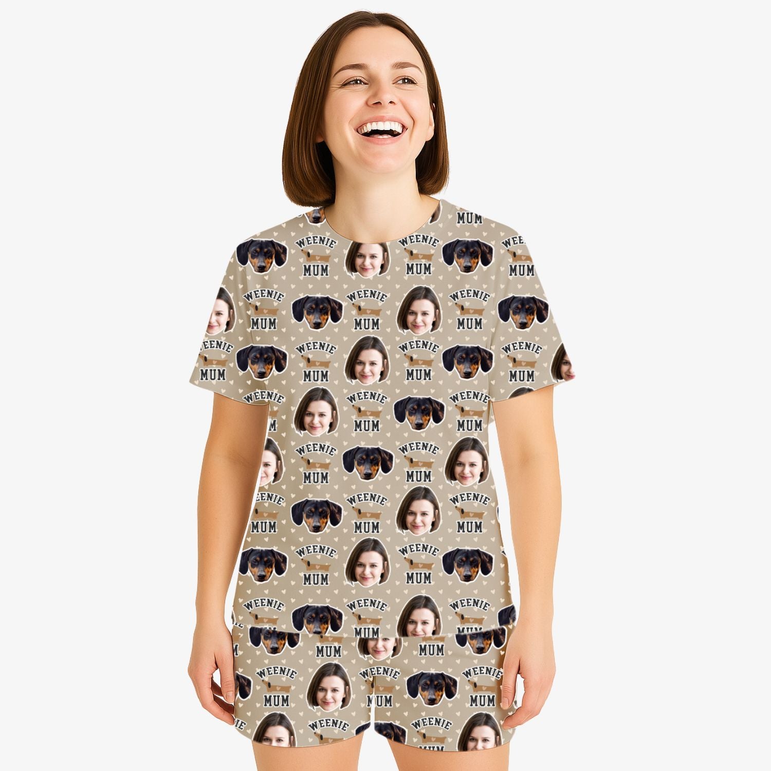 Weenie Mum Women's Personalised PJs - Shorts Set