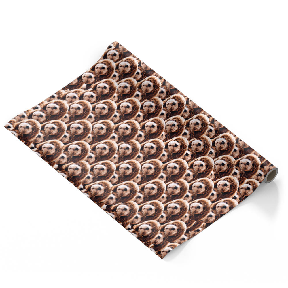 Dog Mash Personalised Wrapping Paper