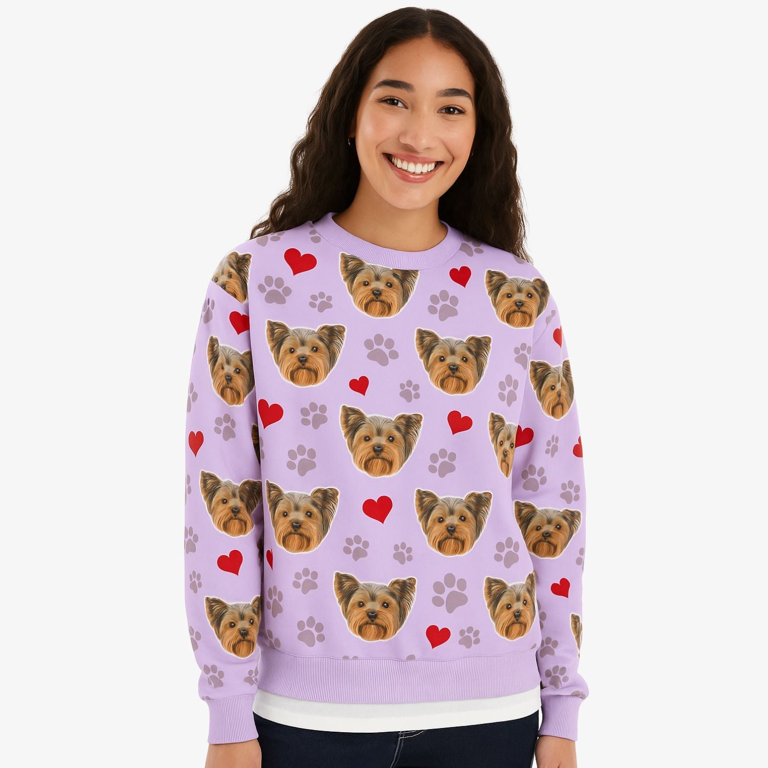 Paws and Hearts Personalised Sweatshirt