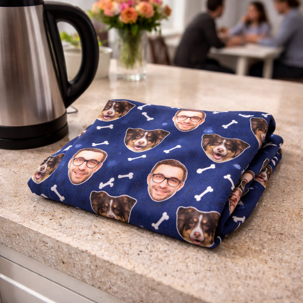 Your Dog & You Personalised Tea Towel