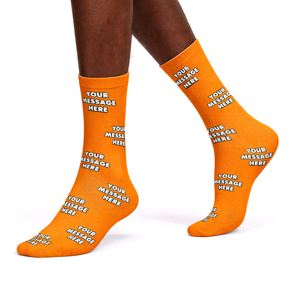 Your Message Personalised Dog Socks