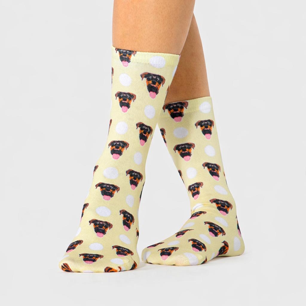 Polka Dog Socks