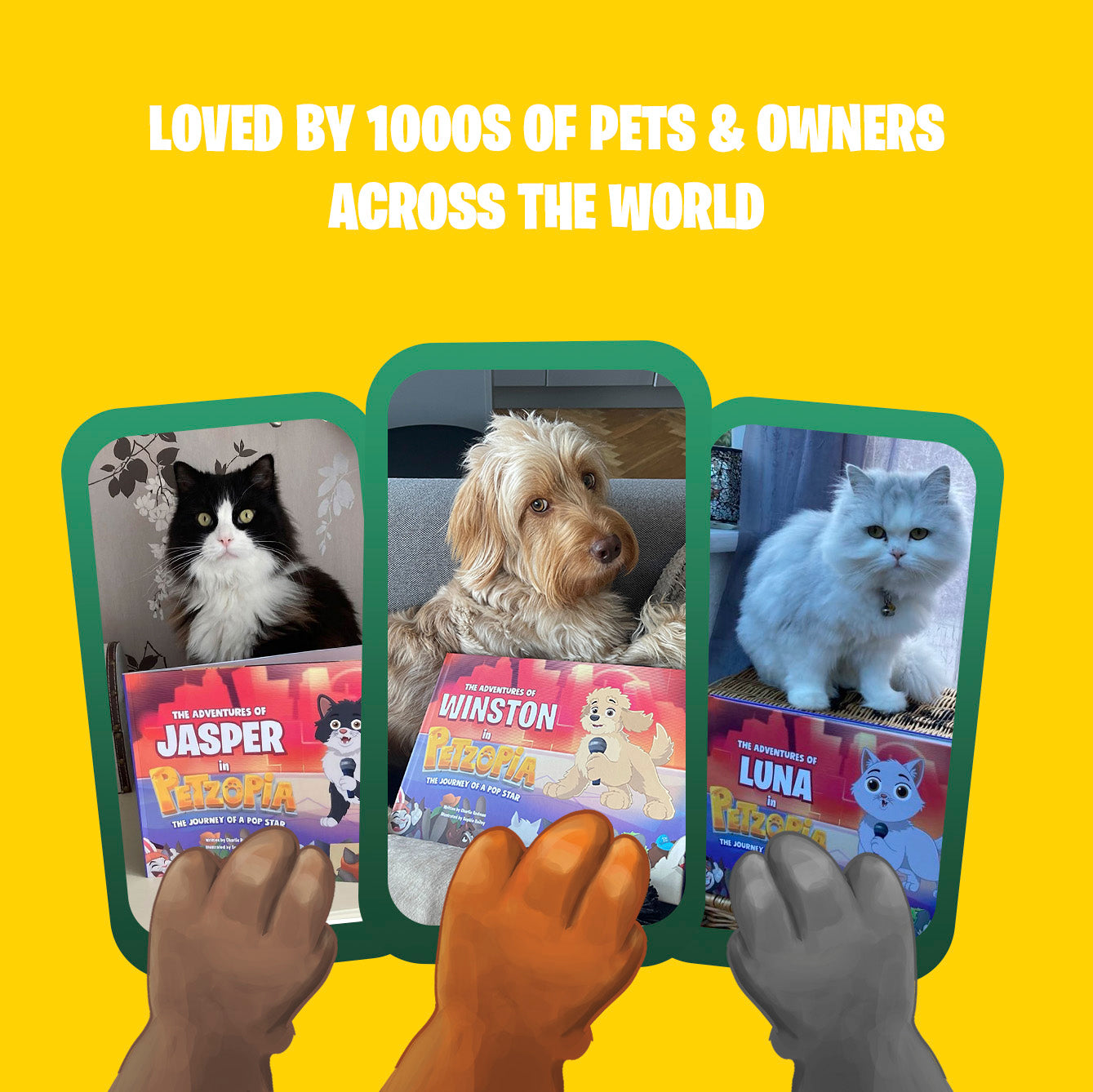 The Journey of a Pop Star Personalised Dog Storybook