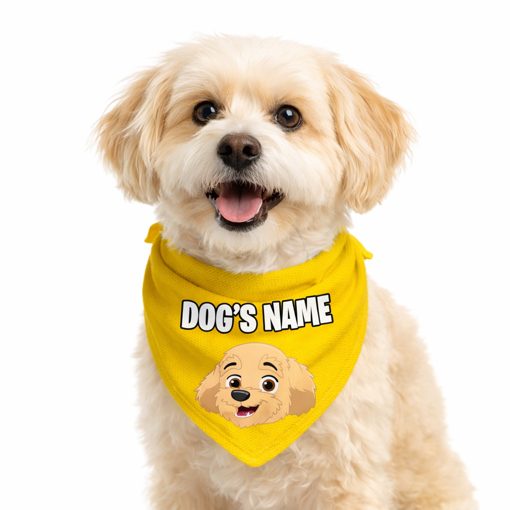 Your Dog Cartoon Personalised Bandana