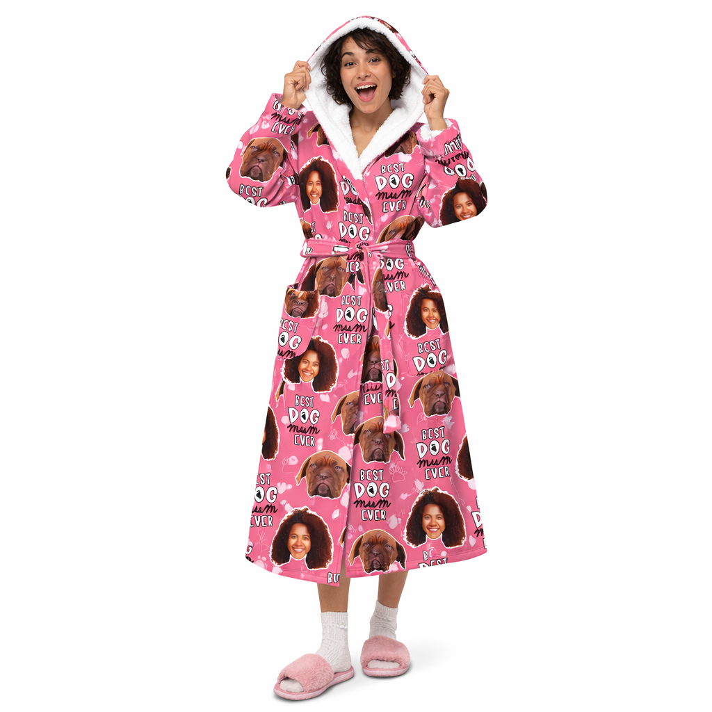 Best Dog Mum Ever Personalised Dressing Gown