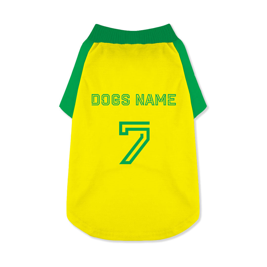 Personalised Norwich City Dog Shirt
