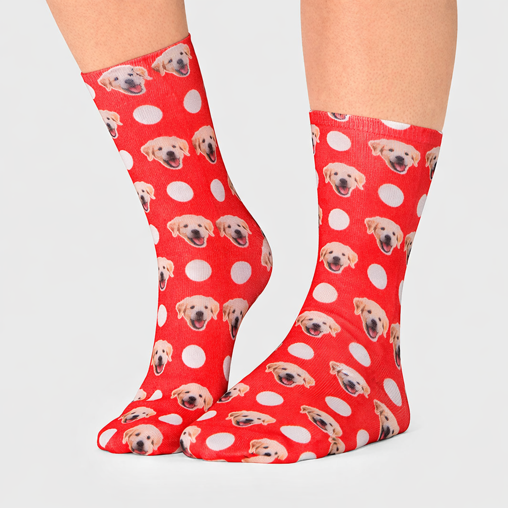 Polka Dog Socks