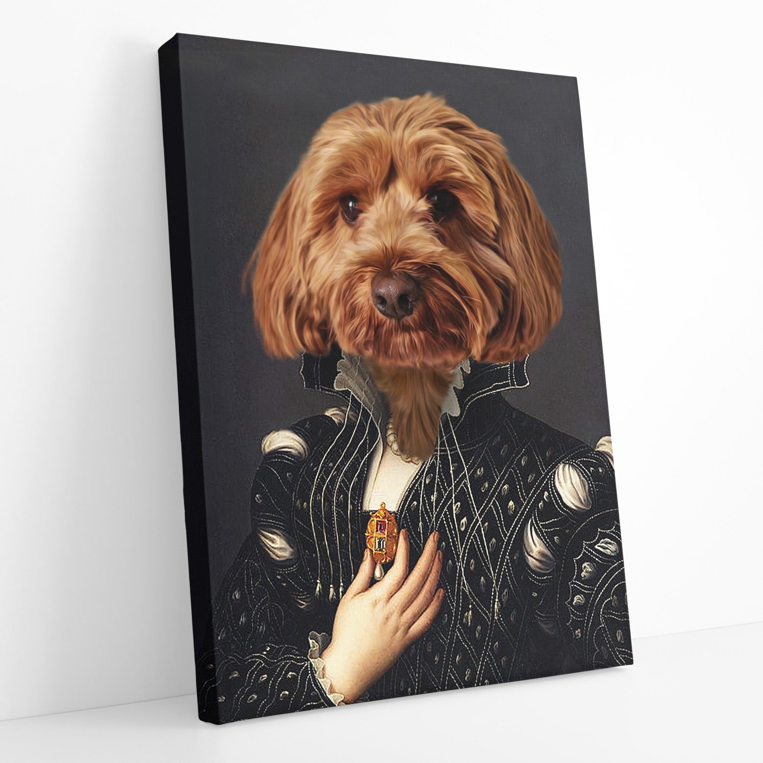 Nobel Woman Dog Portrait