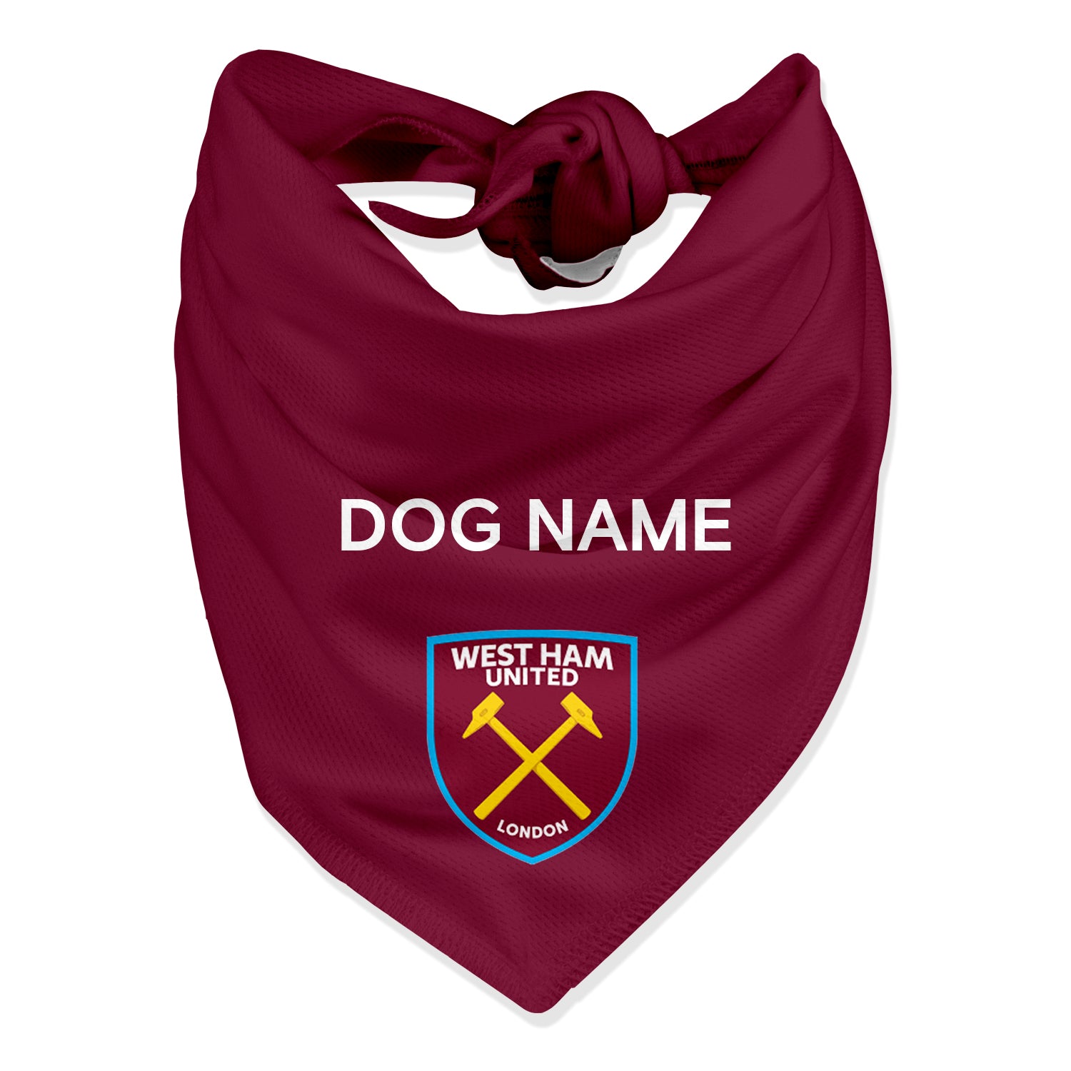 Personalised West Ham Dog Bandana