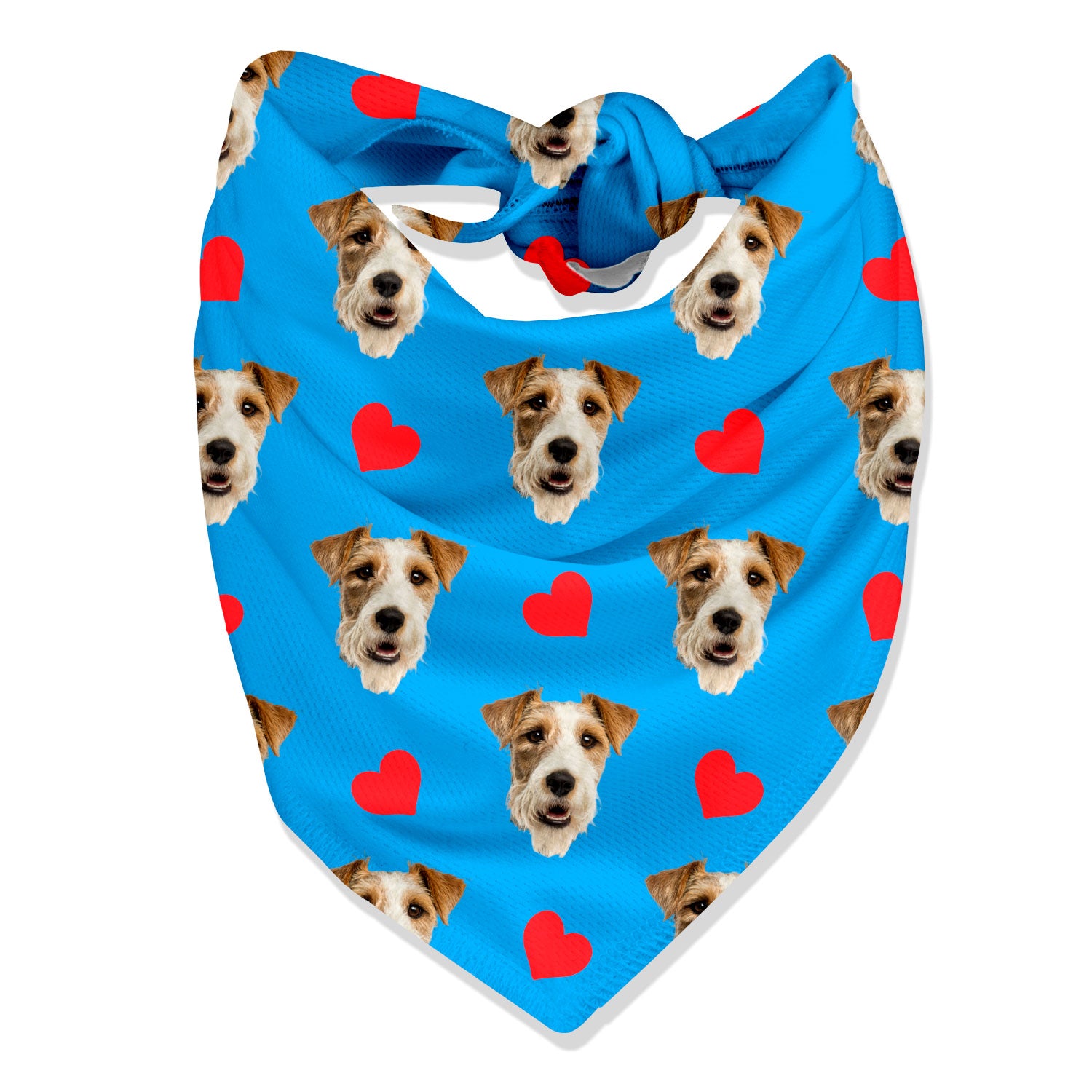 Hearts Personalised Dog Bandana