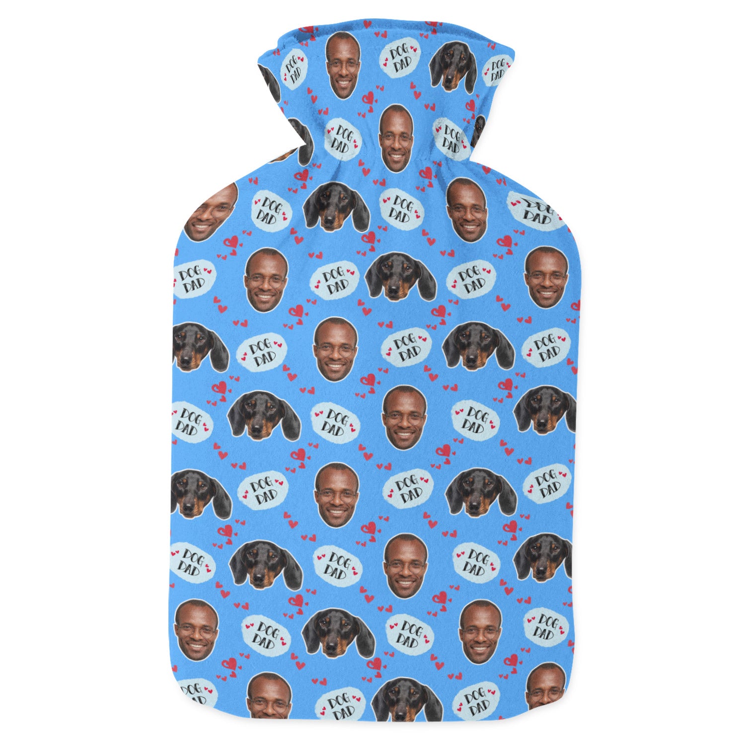 dog dad hot water bottle