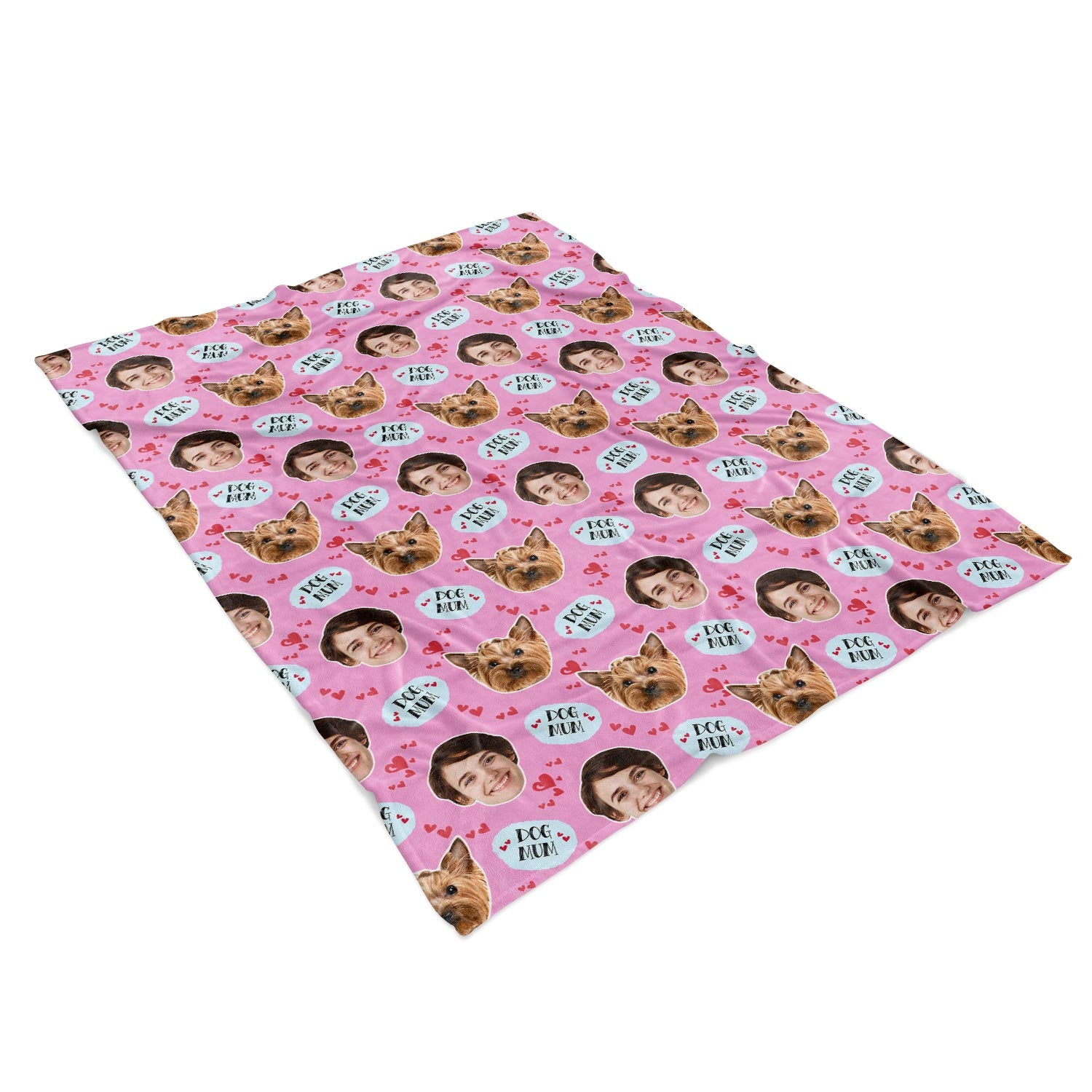 personalised dog blanket for mum