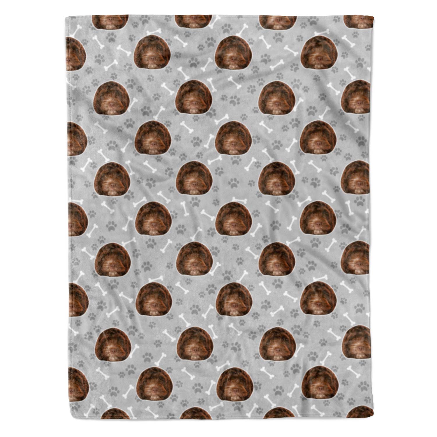 grey dog blanket