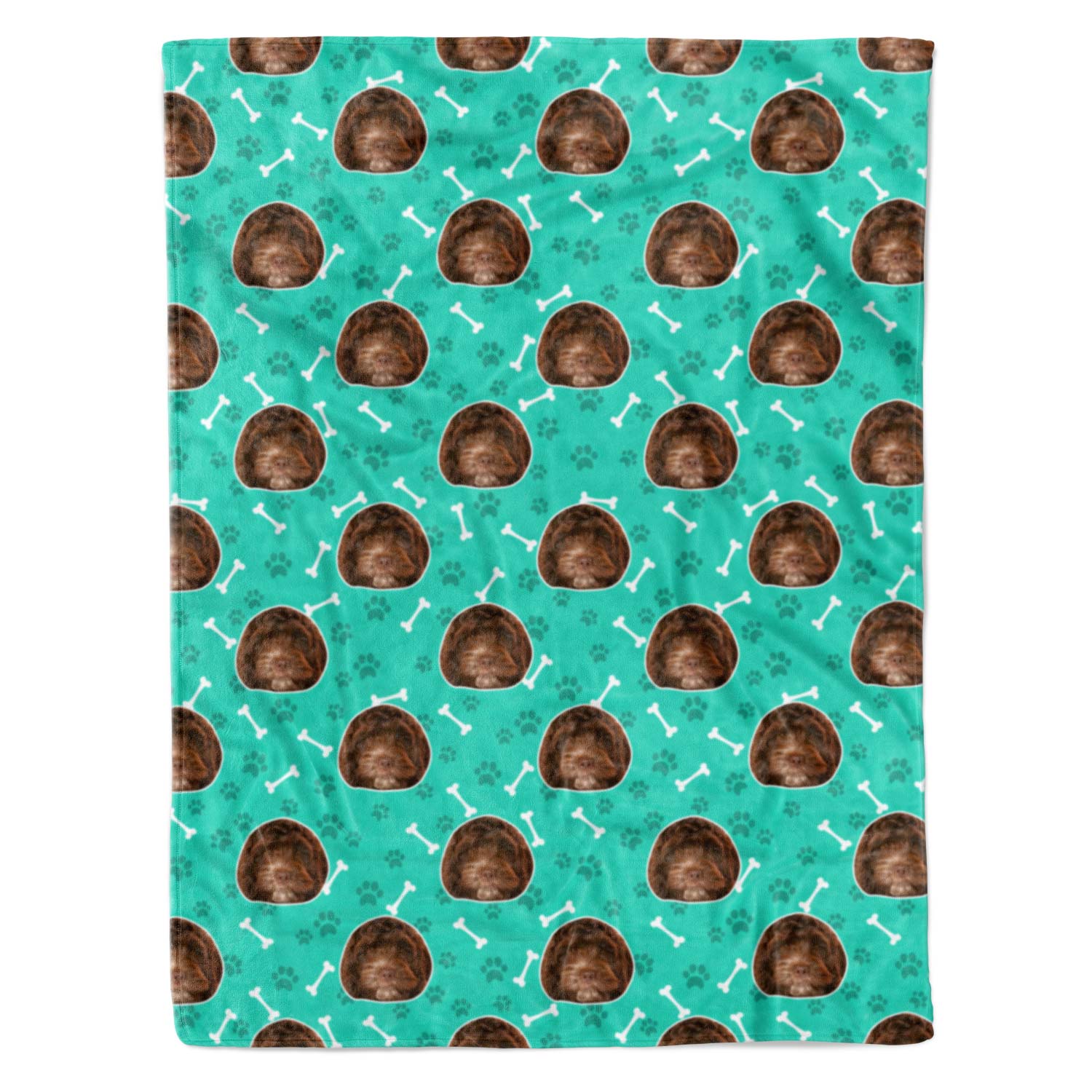 green dog blanket