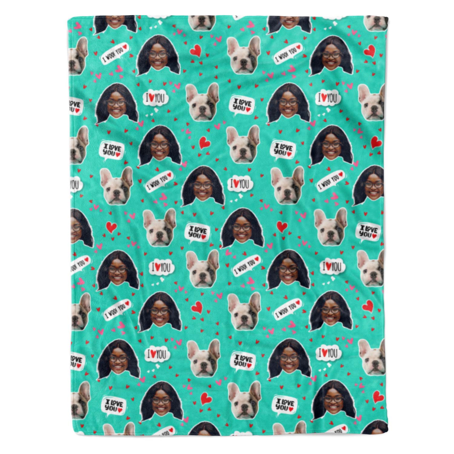 photo blanket featuring you and your dog
