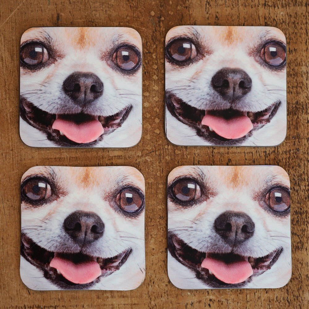 Dog Face Photo Coasters