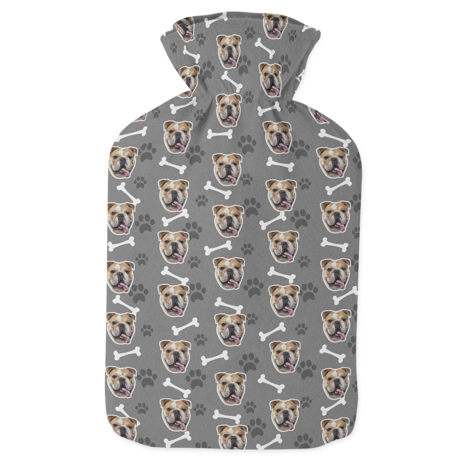 personalised sausage dog hot water bottle