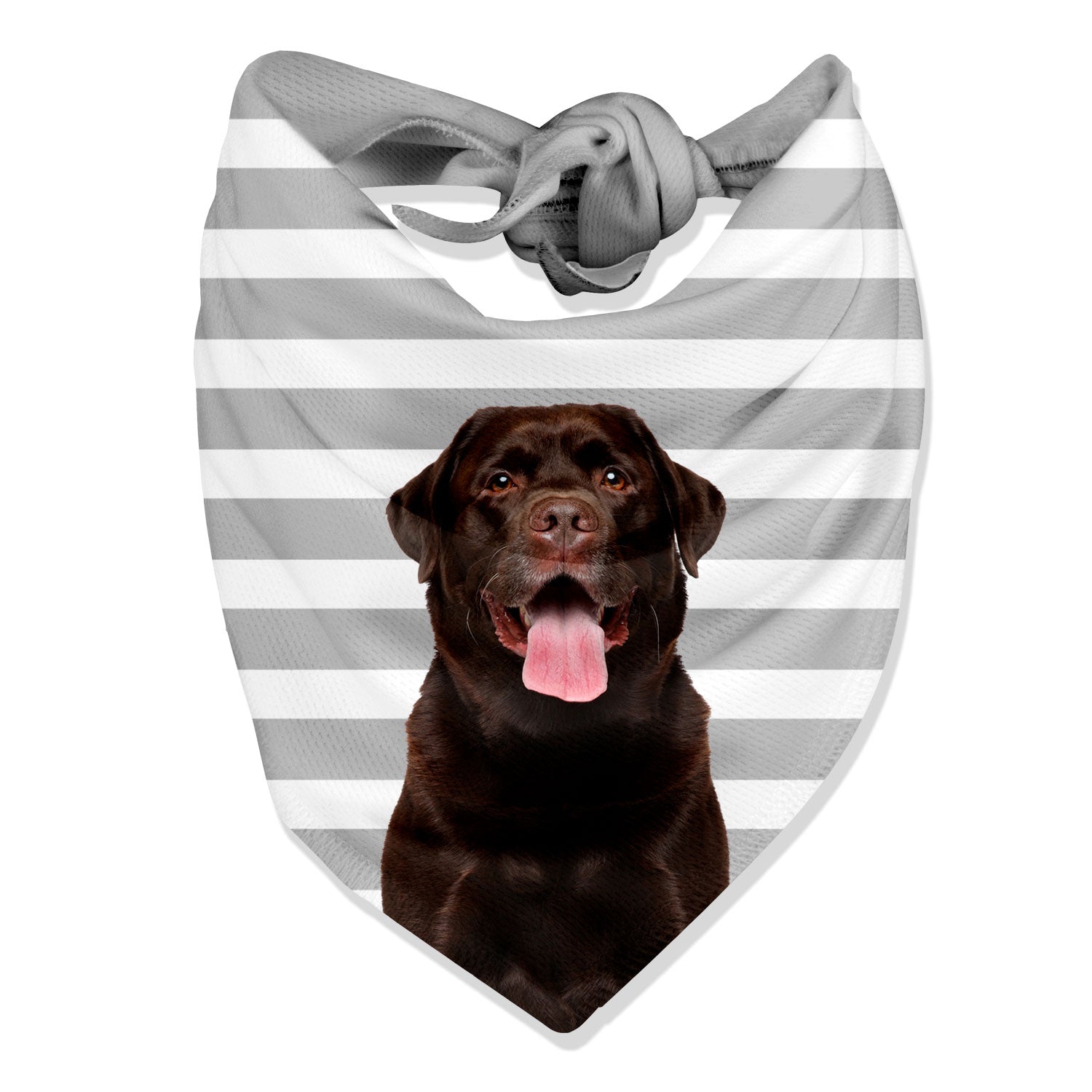 Stripey Personalised Dog Bandana