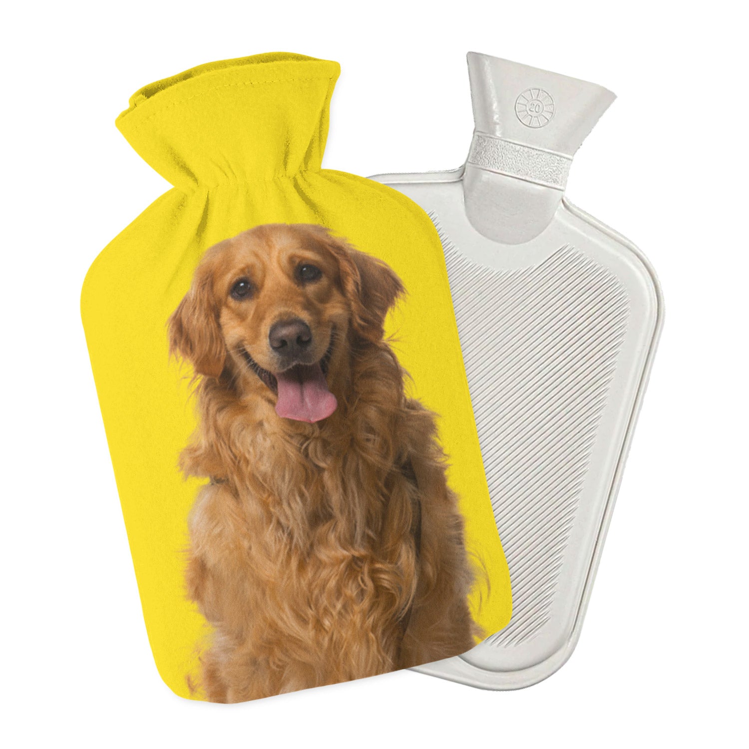 personalised dog hot water bottle