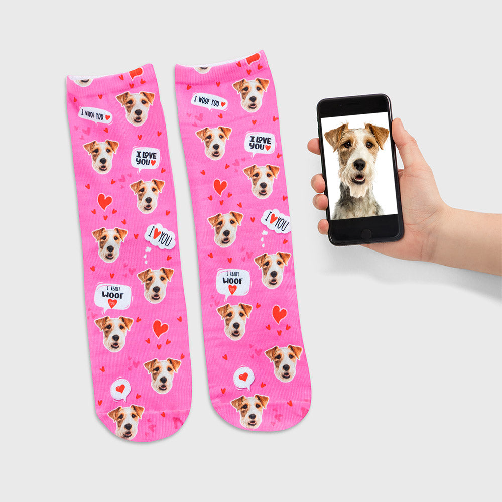 Personalised I Woof You Socks