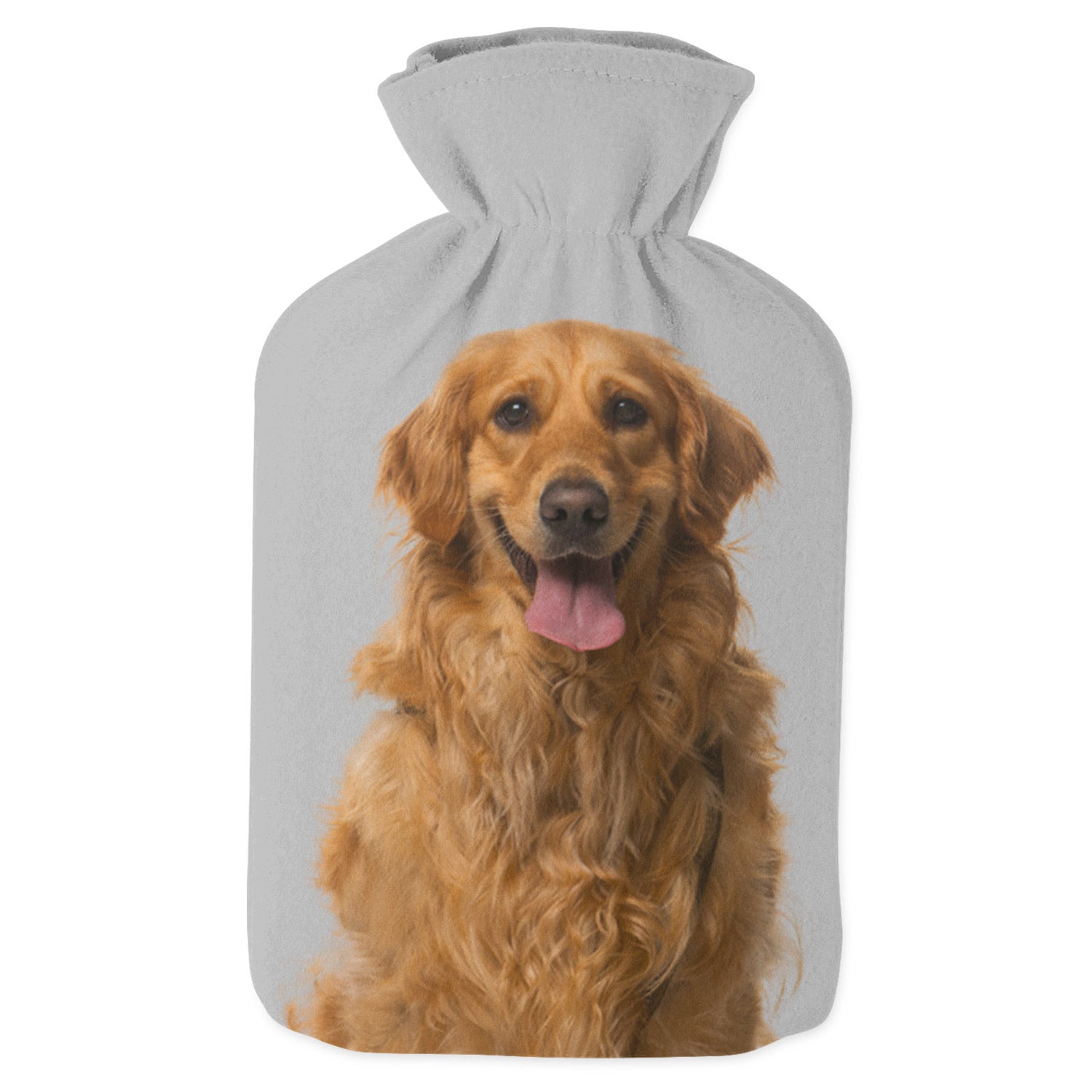 personalised dog hot water bottle with photo