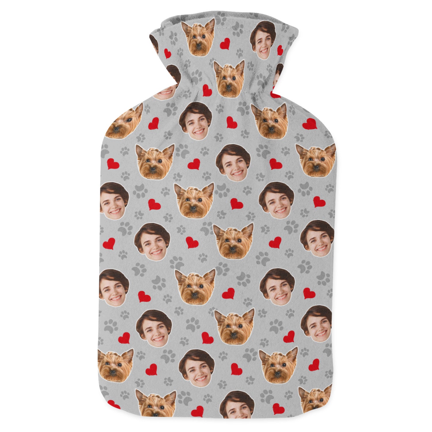 your face and dog hot water bottle