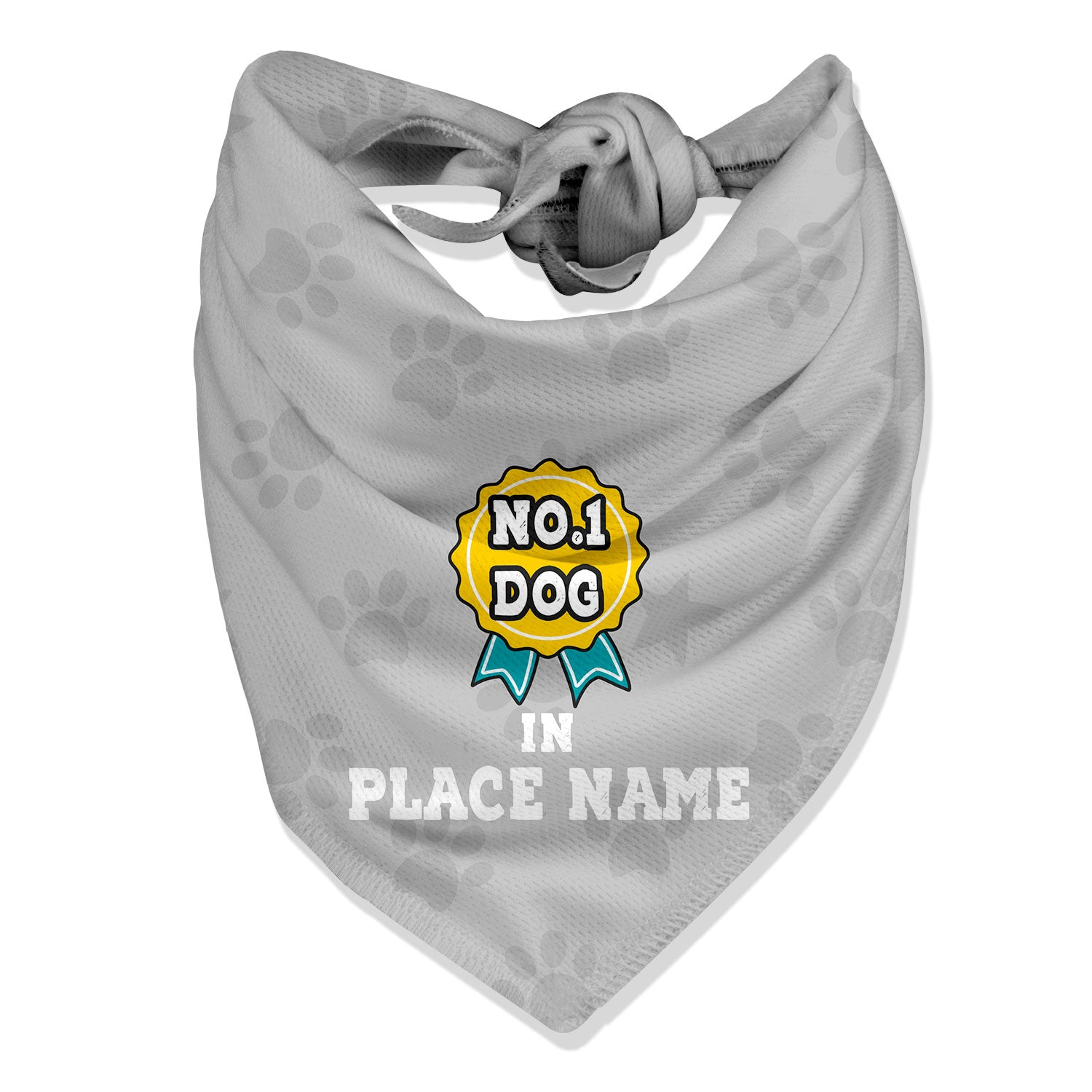 No 1 Dog in (Place Name) Personalised Bandana