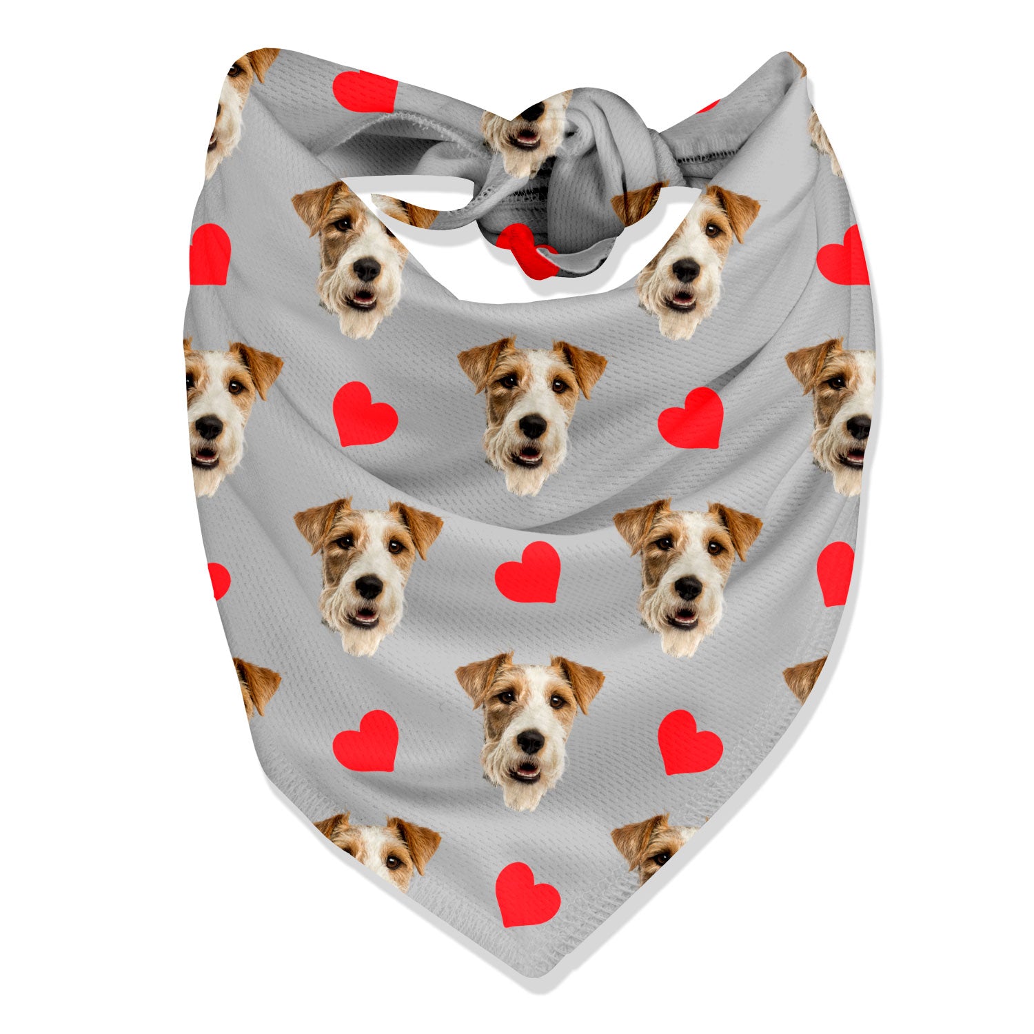 Hearts Personalised Dog Bandana