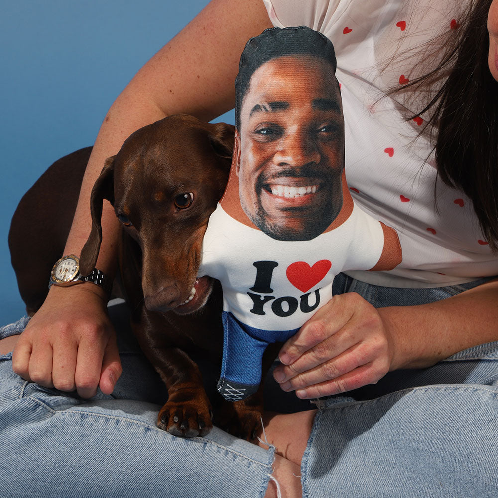 Personalised I Heart You Dog Toy