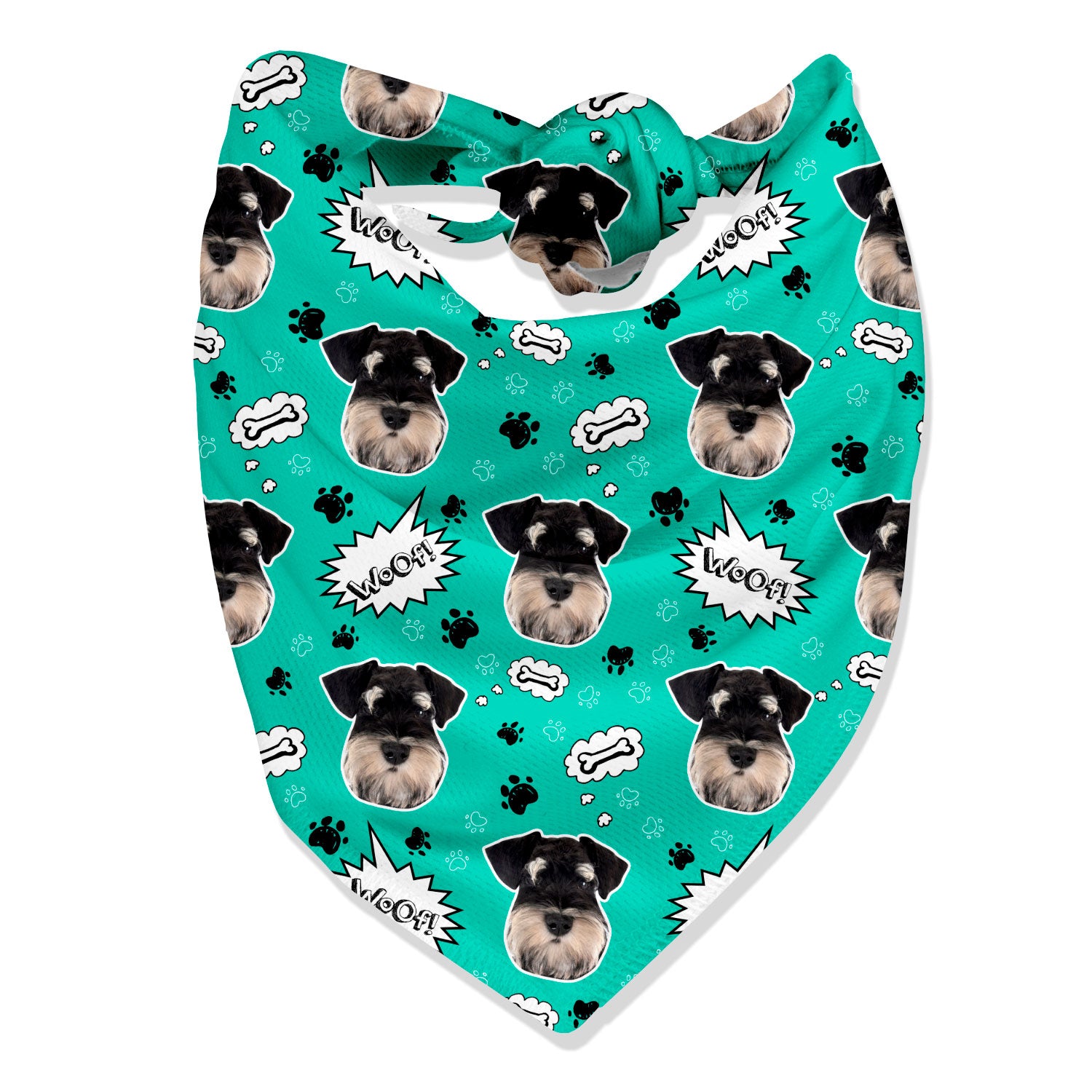 Woof Personalised Dog Bandana