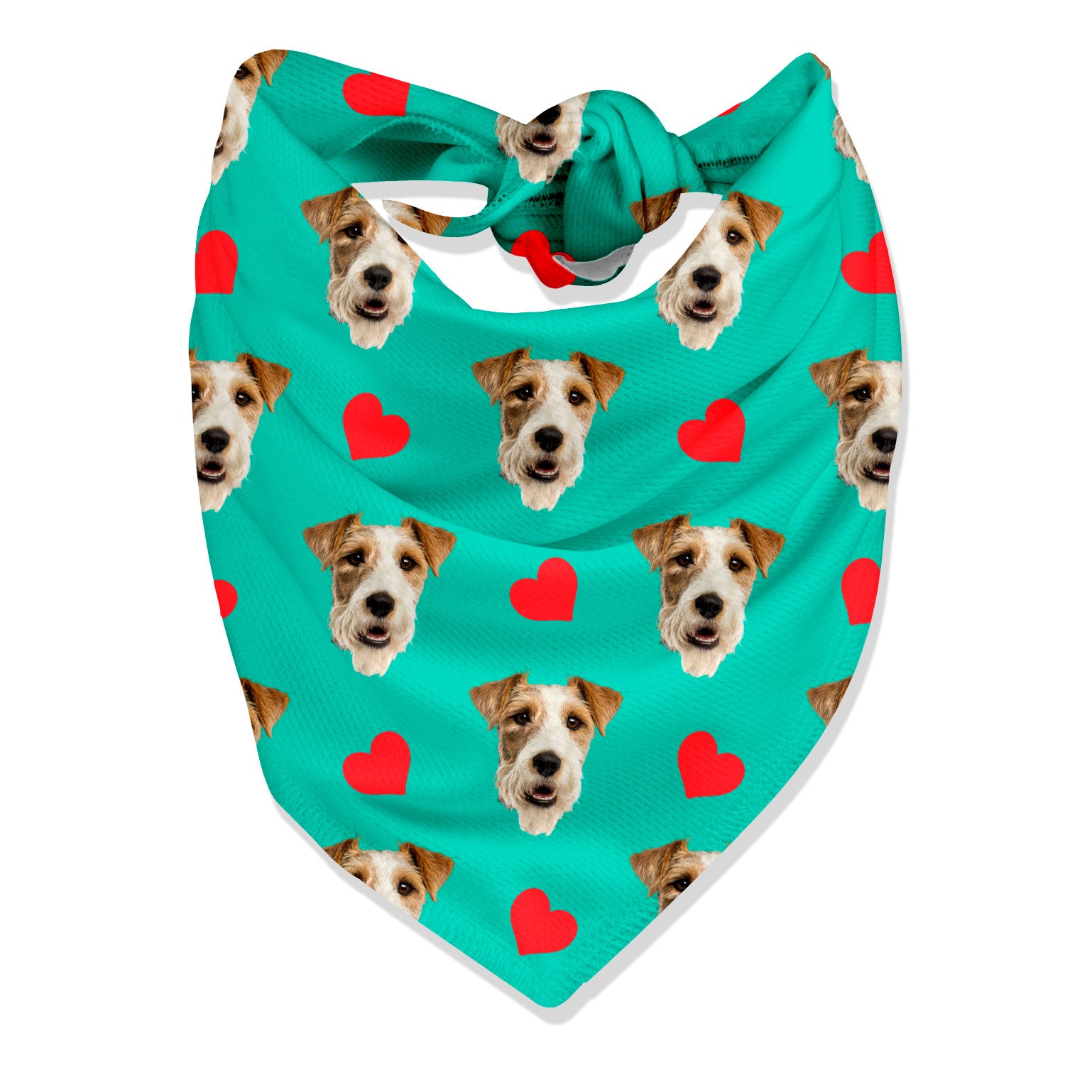 Hearts Personalised Dog Bandana