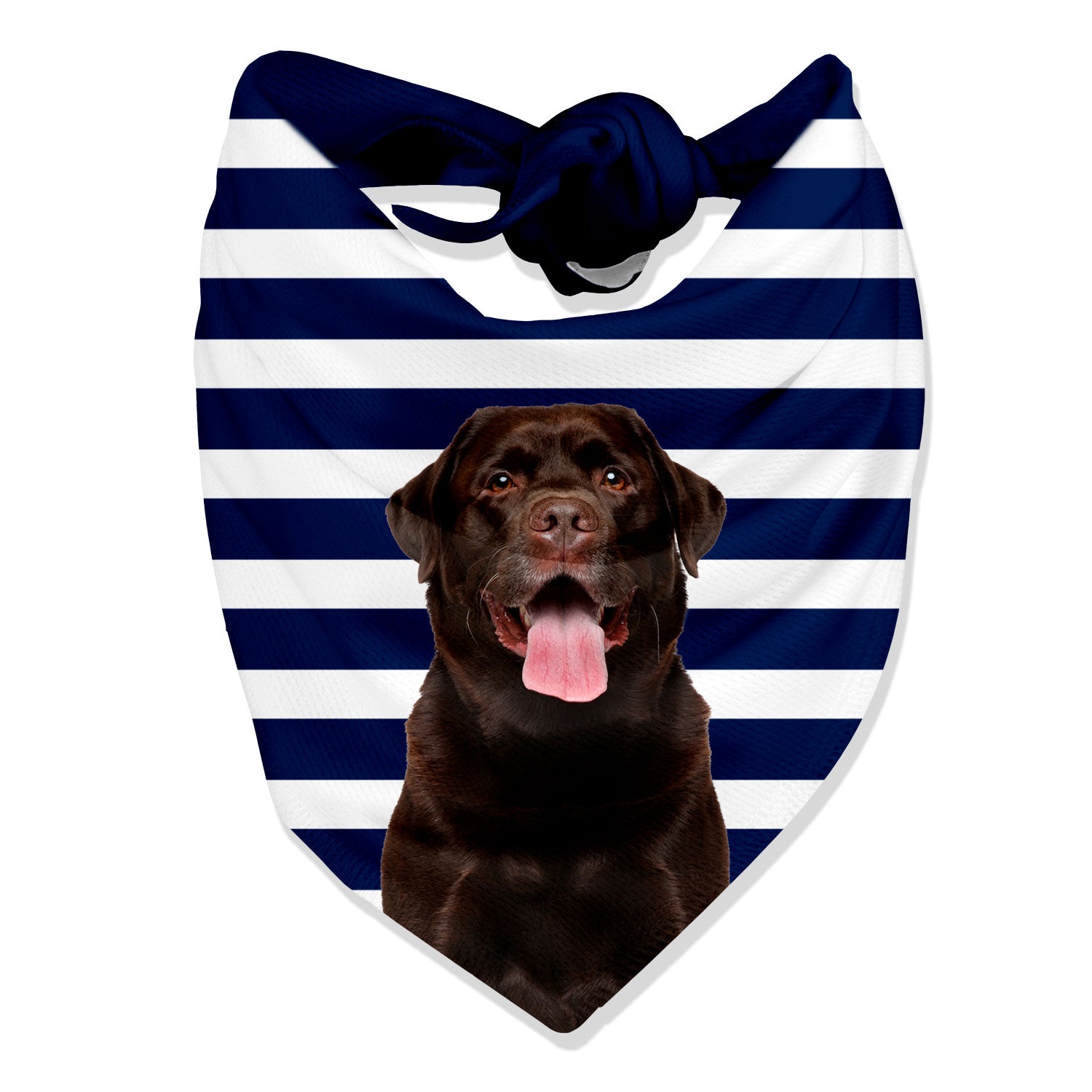 Stripey Personalised Dog Bandana