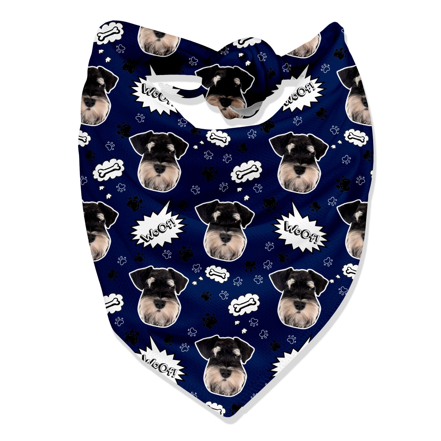 Woof Personalised Dog Bandana