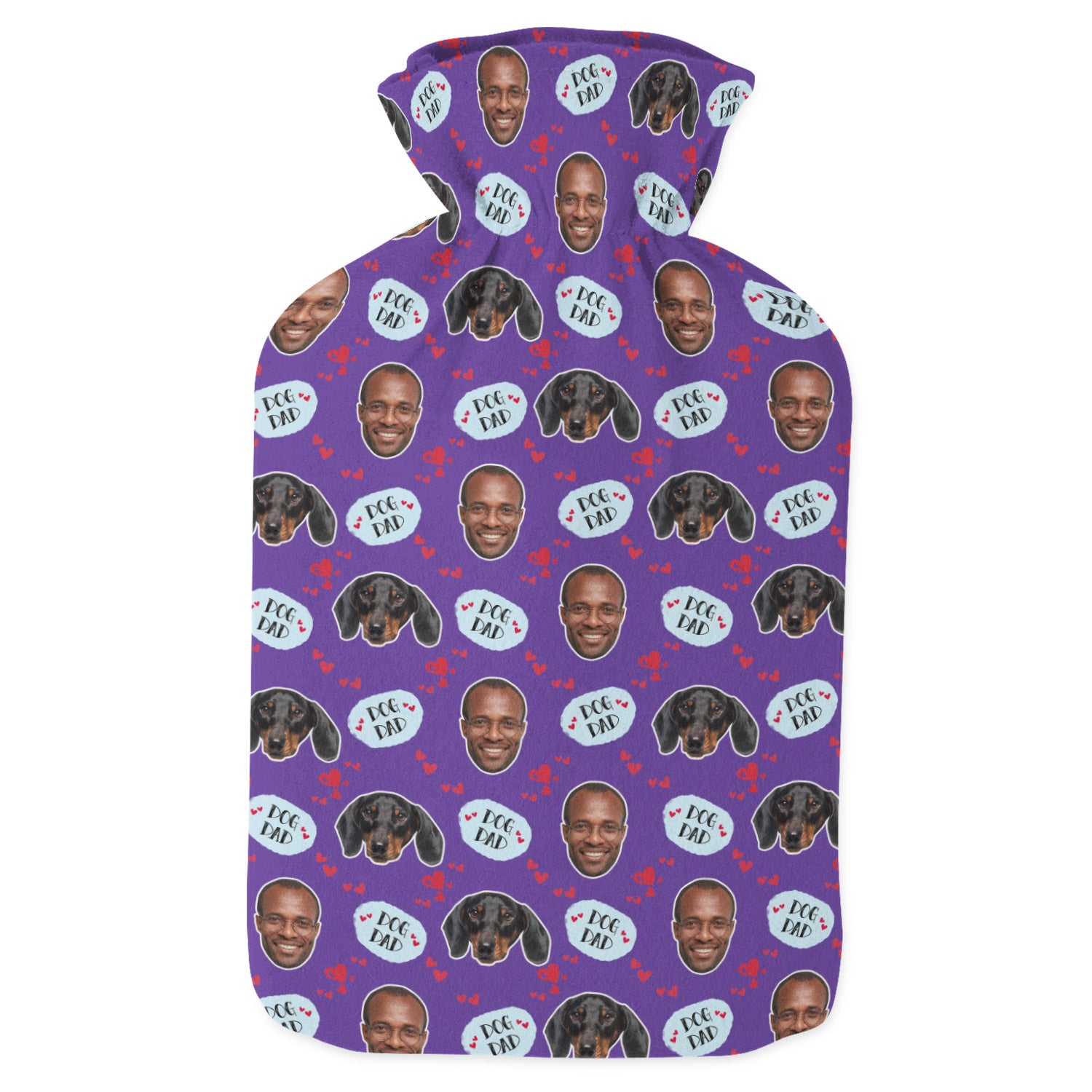 Dog Dad Personalised Hot Water Bottle