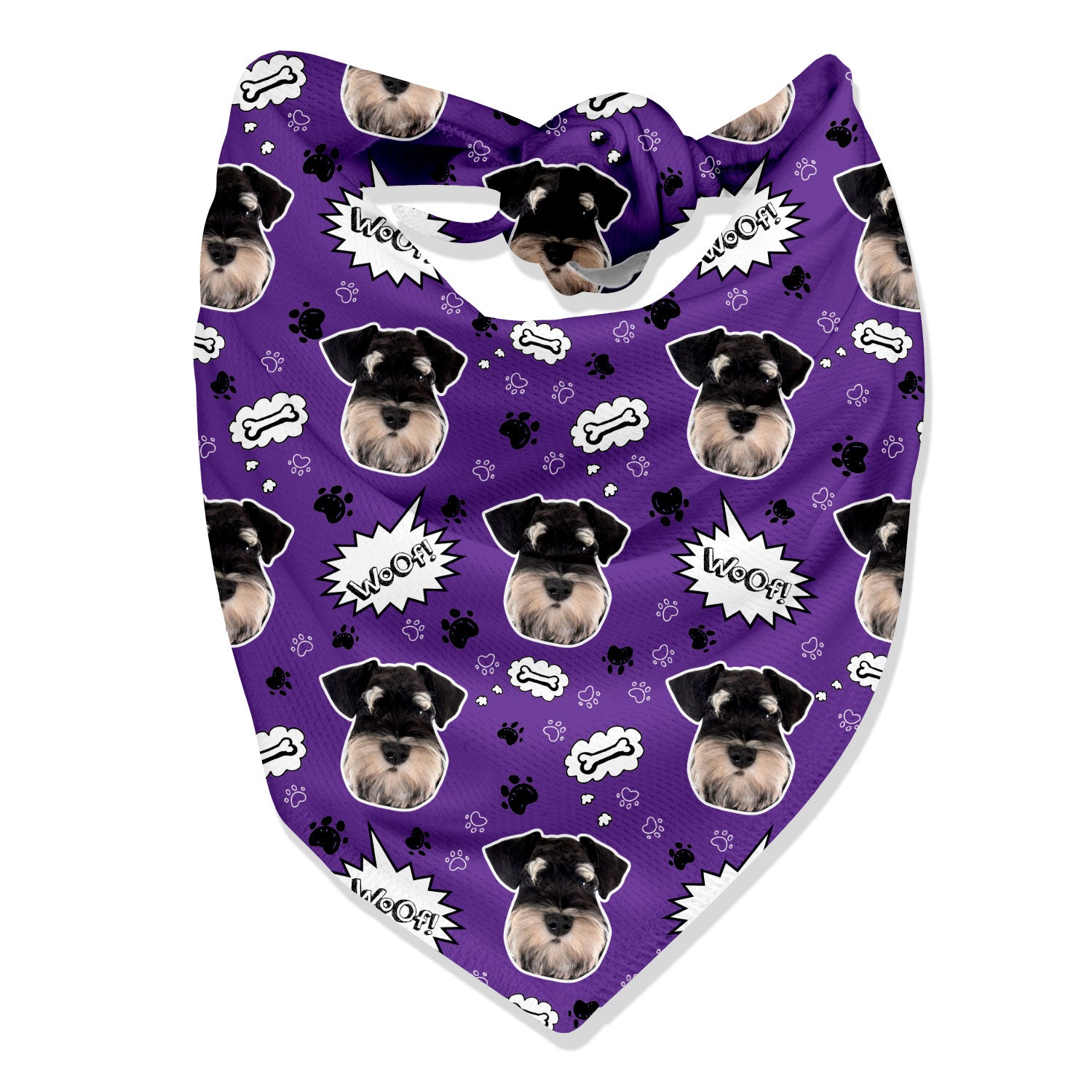 Woof Personalised Dog Bandana
