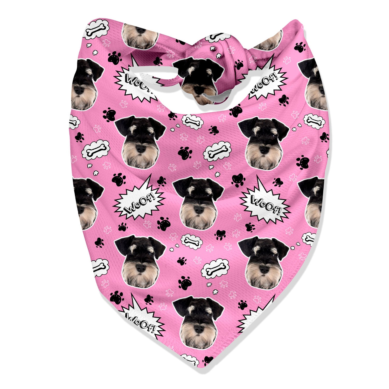 Woof Personalised Dog Bandana